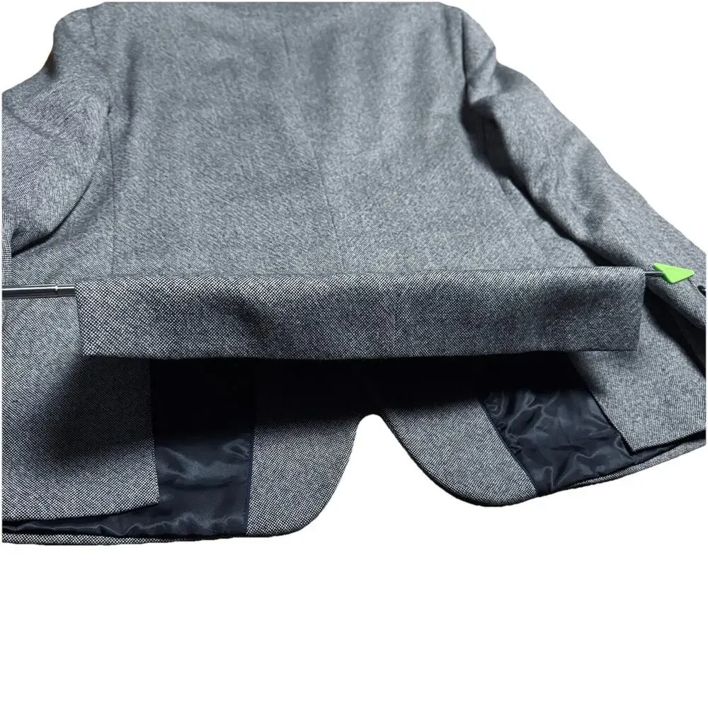 Stafford 52R Gray Merino Wool Birdseye Tweed Mens Blazer Suit Jacket‎ Sport Coat